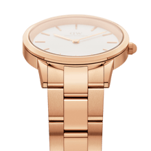 Load image into Gallery viewer, Daniel Wellington Iconic Link 36 Rose Gold &amp; White Watch