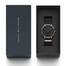 Load image into Gallery viewer, Daniel Wellington Classic 40 Cornwall Rose Gold &amp; Black Watch