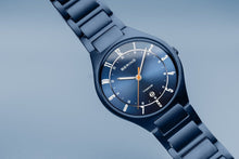 Load image into Gallery viewer, Bering Titanium Mat Blue Watch