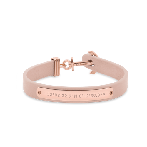 Paul Hewitt Signum Female Coordinates Rose Gold / Nude Bracelet - S