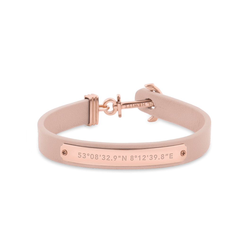 Paul Hewitt Signum Female Coordinates Rose Gold / Nude Bracelet - XS