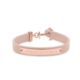 Paul Hewitt Signum Female Coordinates Rose Gold / Nude Bracelet - XS