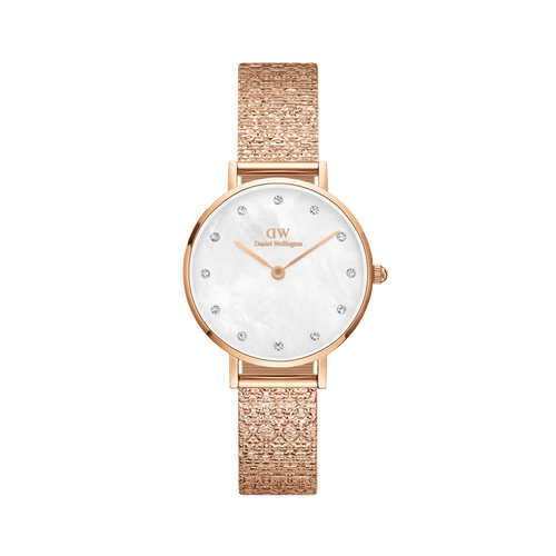 Petite 28 Lumine Rose Gold Mother of Pearl White Watch