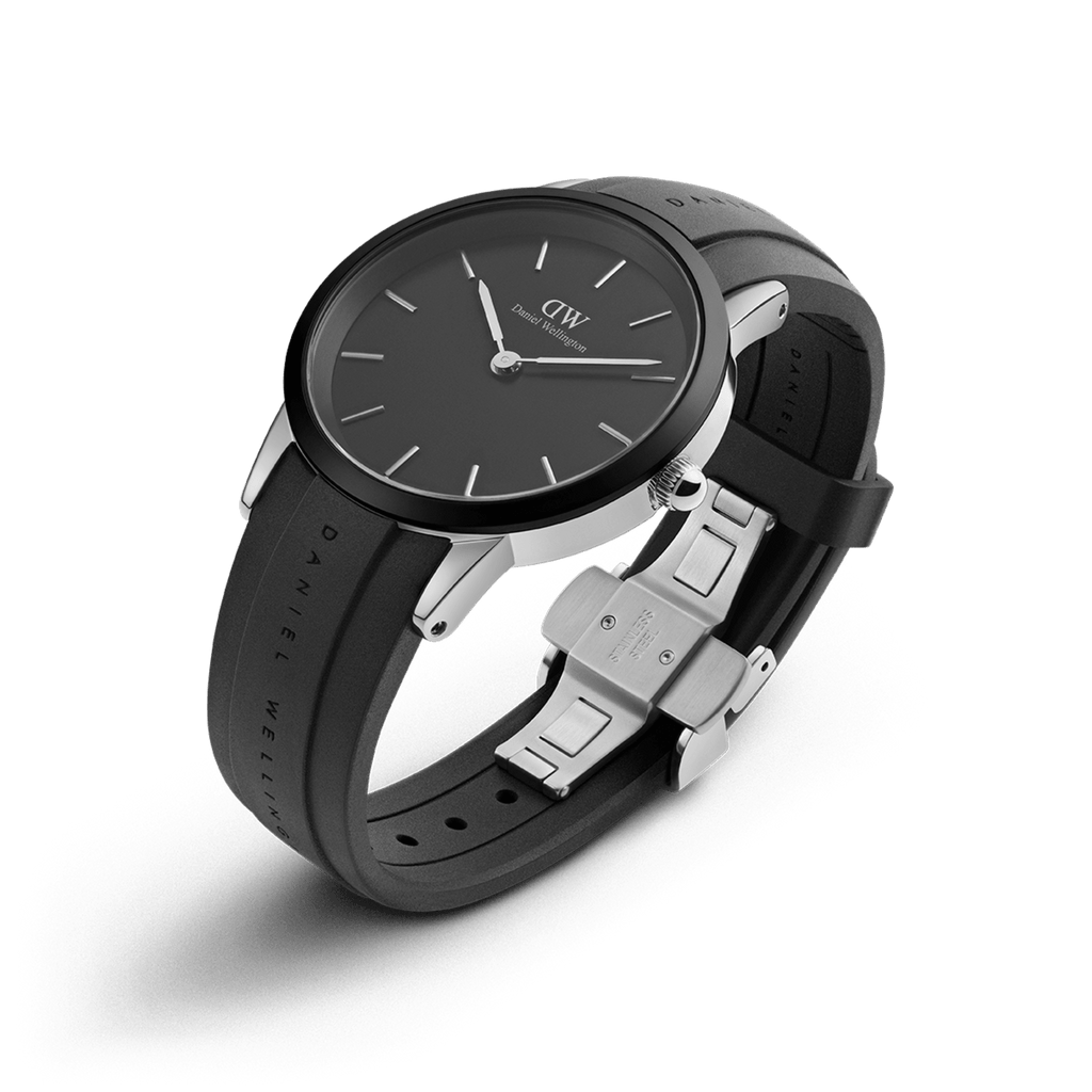 Daniel Wellington Iconic Motion 40 Silver & Black Watch