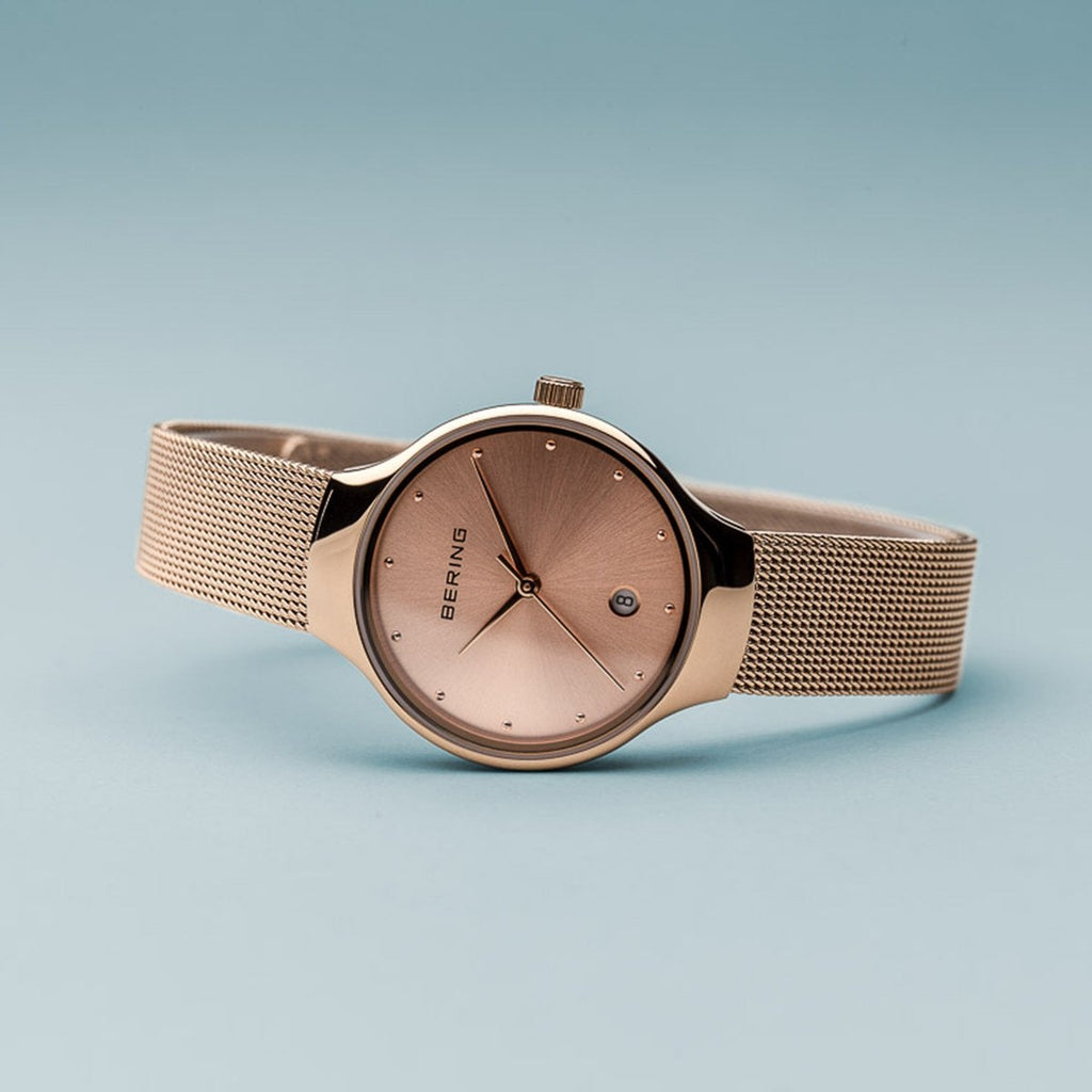 Bering Classic Polished Rose Gold 26mm Watch