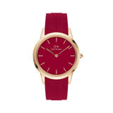 Daniel Wellington Iconic Motion Ruby 40 Rose Gold Red Watch