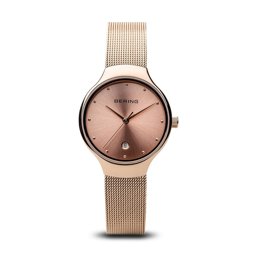 Bering Classic Polished Rose Gold 26mm Watch