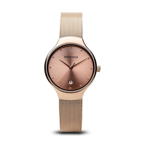 Bering Classic Polished Rose Gold 26mm Watch