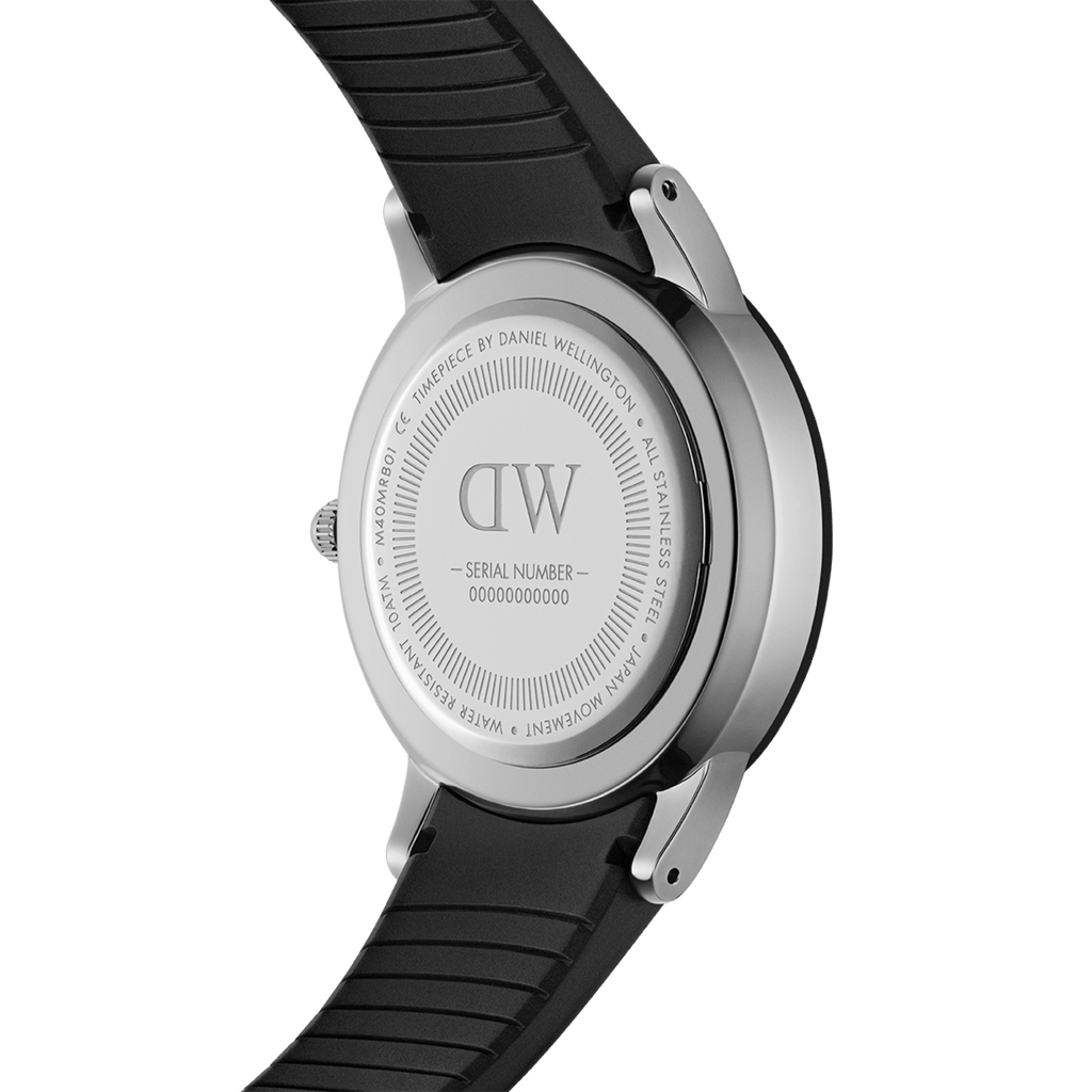 Daniel Wellington Iconic Motion 40 Silver & Black Watch