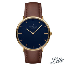 Load image into Gallery viewer, Nordgreen Native 36mm Gold Case Brown Watch