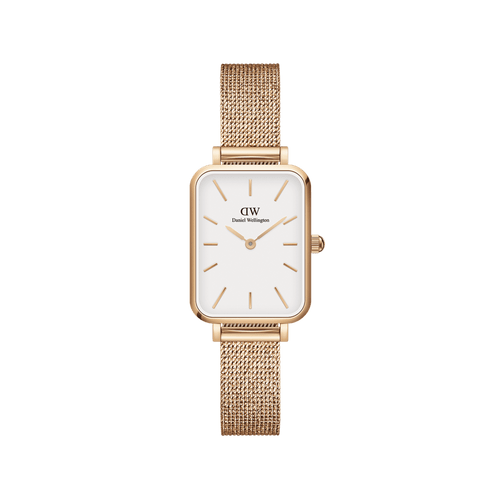 Quadro 20X26 Pressed Melrose Rose Gold & White Watch