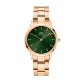 Daniel Wellington Iconic Link Emerald 36 Rose Gold & Green Watch