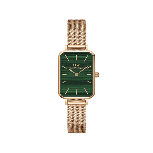 Quadro 20X26 Pressed Melrose Rose Gold & Green Watch