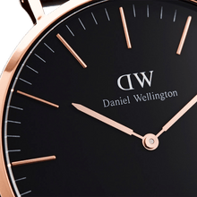 Load image into Gallery viewer, Daniel Wellington Classic 40 Cornwall Rose Gold &amp; Black Watch