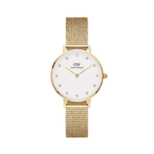 Load image into Gallery viewer, Daniel Wellington Petite 28 Pressed Evergold Lumine Gold &amp; White Watch