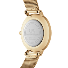 Load image into Gallery viewer, Daniel Wellington Petite 28 Lumine Gold Mother of Pearl Black Watch