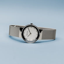 Load image into Gallery viewer, Bering Classic Polished Silver Mesh Swarovski Watch