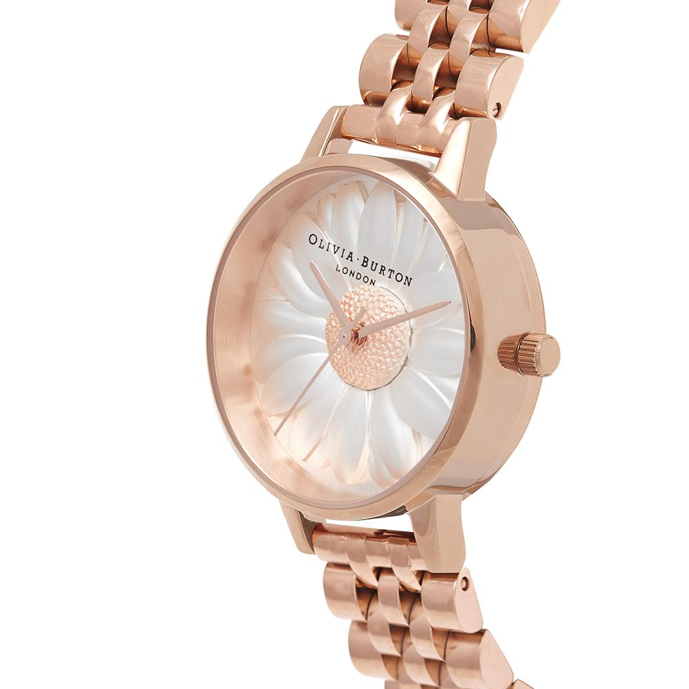 Olivia Burton 3D Daisy Rose Gold Watch - Rose Gold