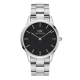 Daniel Wellington Iconic Link 36 Silver & Black Watch