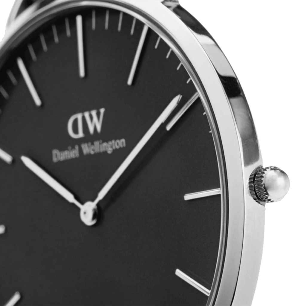Classic 40 Sheffield Silver & Black Watch