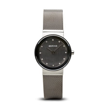 Load image into Gallery viewer, Bering Classic Polished Silver Mesh Swarovski Watch