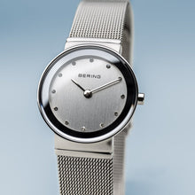 Load image into Gallery viewer, Bering Classic Polished Silver Mesh Swarovski Watch