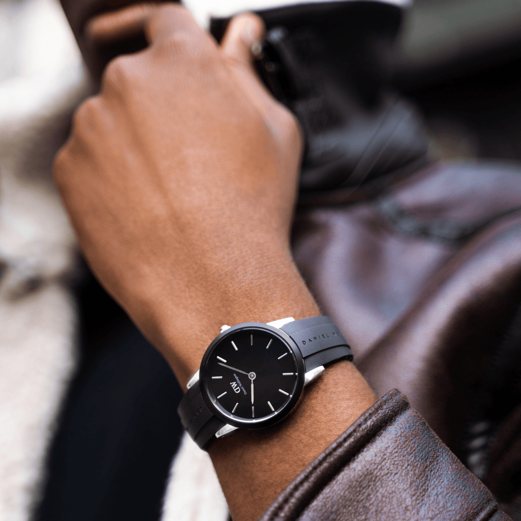 Daniel Wellington Iconic Motion 40 Silver & Black Watch