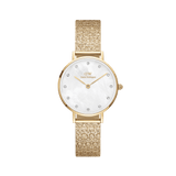 Daniel Wellington Petite 28 Lumine Gold Mother of Pearl White Watch