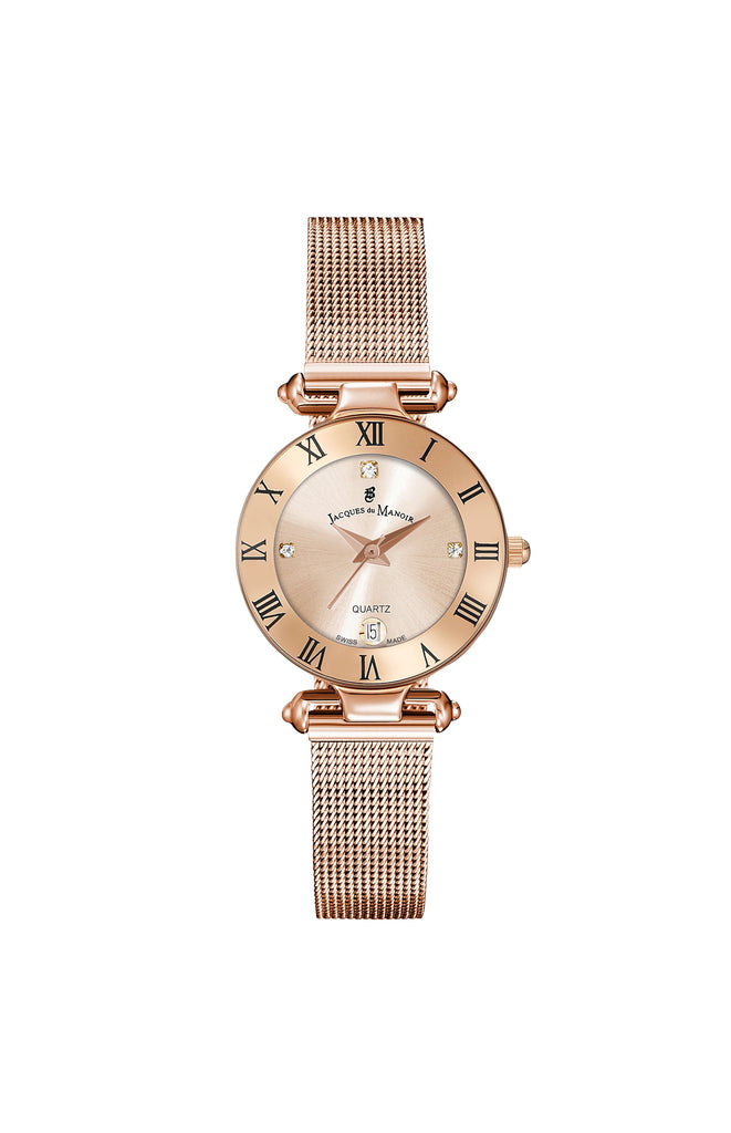 JDM Coupole Rose Gold 26mm Mesh Watch