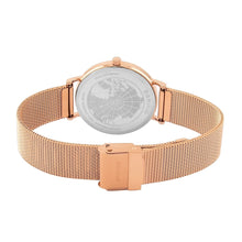 Load image into Gallery viewer, Bering Rose Gold Polished Green Watch