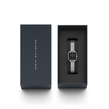 Load image into Gallery viewer, Daniel Wellington Quadro Studio 22x22 Silver &amp; Black Watch