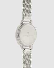 Load image into Gallery viewer, Olivia Burton 3D Bee Silver Mesh Watch