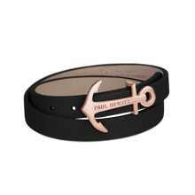 Load image into Gallery viewer, Paul Hewitt North Bound Rose Gold / Black Bracelet - S