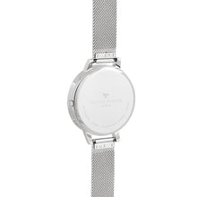 Load image into Gallery viewer, Olivia Burton Semi Precious Silver Mesh Watch - Silver