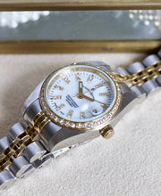 Load image into Gallery viewer, JDM Inspiration 26mm Two Tone Crystal Bezel Watch