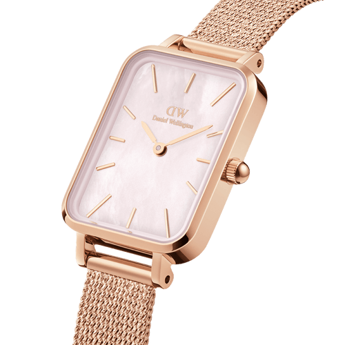 Quadro 20X26 Pressed Melrose Rose Gold Mother of Pearl Watch