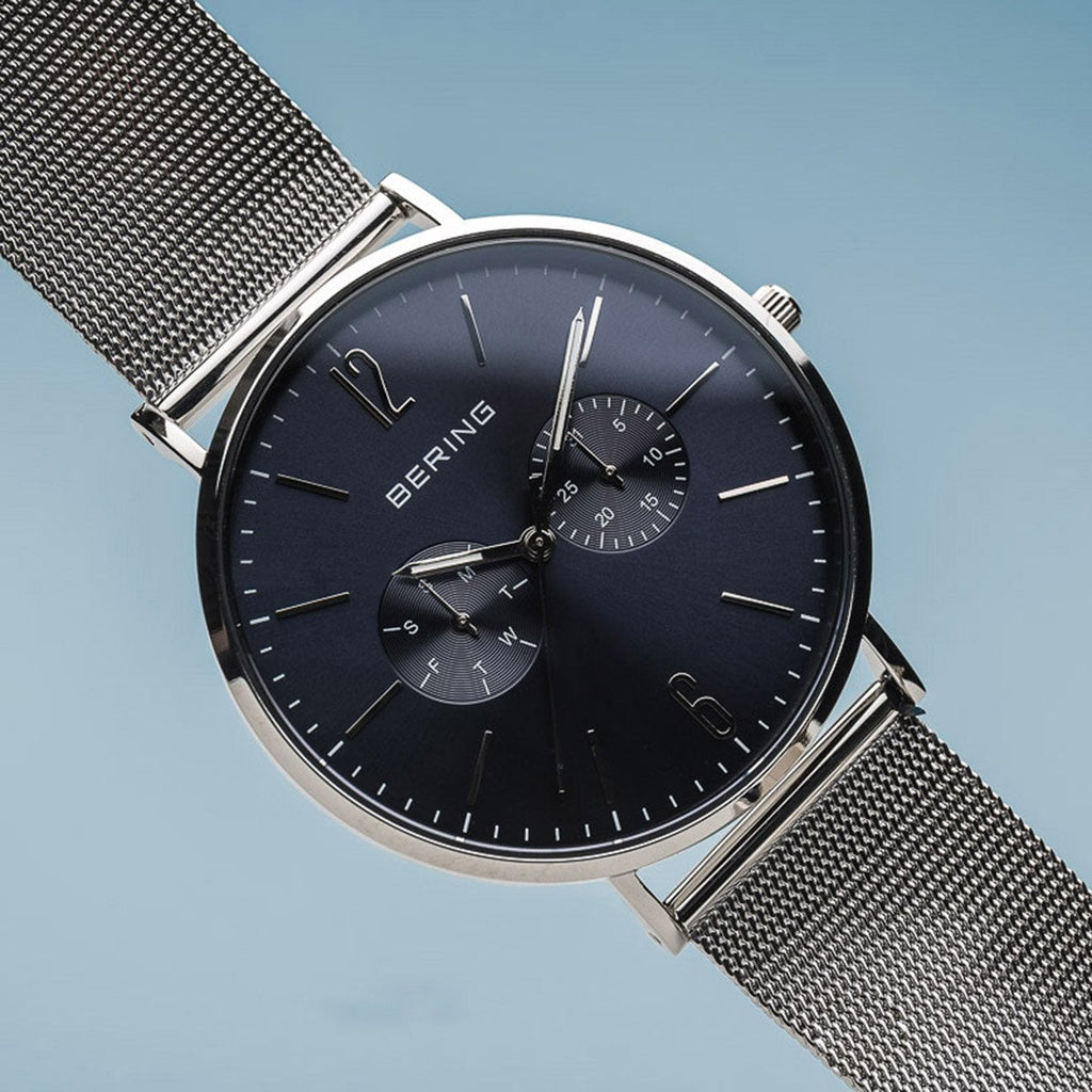 Bering Classic Polished Silver Watch