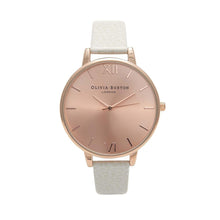 Load image into Gallery viewer, Olivia Burton Big Dial Rose Gold Case White Watch - Grey