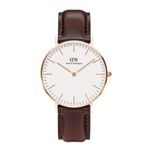 Load image into Gallery viewer, Daniel Wellington Classic 40 Bristol Rose Gold &amp; White Watch