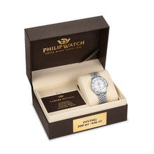 Load image into Gallery viewer, Philip Caribe Diving Silver Ladies Watch