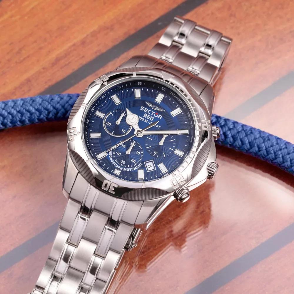 Sector 950 Blue Chrono Watch