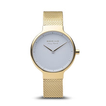 Load image into Gallery viewer, Bering Max René Polished Gold Mesh Watch