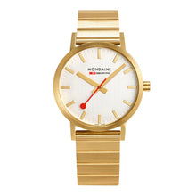 Load image into Gallery viewer, Mondaine Official Classic 40mm Golden Stainless Steel watch front