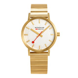 Mondaine Official Classic 40mm Golden Stainless Steel watch