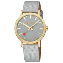 Load image into Gallery viewer, Mondaine Official Swiss Railways Classic Good Grey Textile 40mm Watch