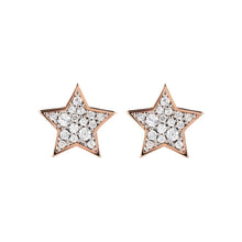 Load image into Gallery viewer, Bronzallure Pav&egrave; Star Earrings