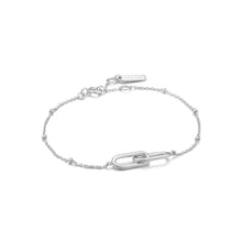 Load image into Gallery viewer, Ania Haie Beaded Chain Link Bracelet  - Silver