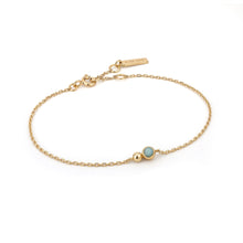 Load image into Gallery viewer, Ania Haie Gold Orb Amazonite Chain Bracelet