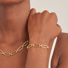 Load image into Gallery viewer, Ania Haie Gold Cable Connect Chunky Chain Bracelet