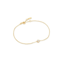 Load image into Gallery viewer, Ania Haie 14kt Gold White Sapphire Bracelet